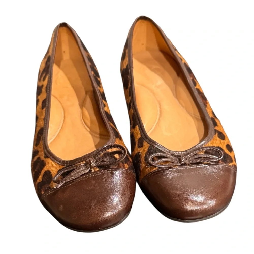 Nurture by Lamaze Leopard Flats with Dark Brown Accents size 8.5